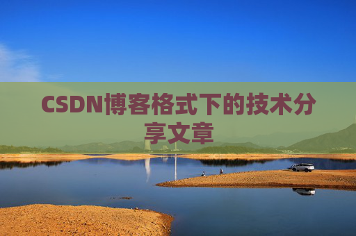 CSDN博客格式下的技术分享文章
